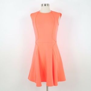 Ted baker neon skater dress in scuba material. Size 2 new  without tags